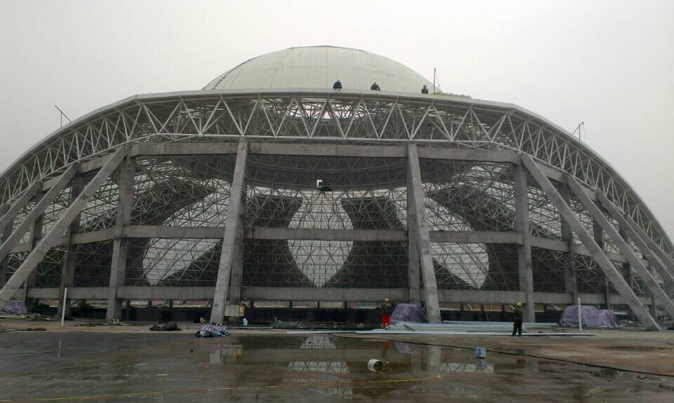 西青温泉馆网架工程